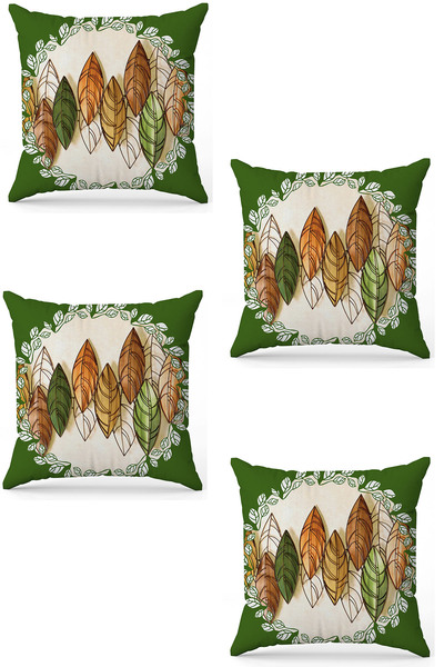 stellahomes Zel Design Double Sided Digital Printing 4-Piece Throw Pillow Cover