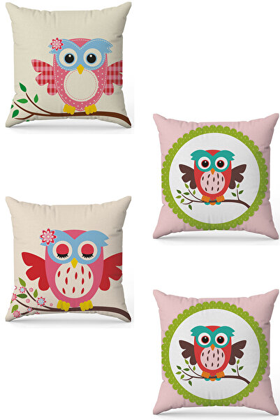 stellahomes Zel Design Double Sided Digital Printing 4-Piece Throw Pillow Cover