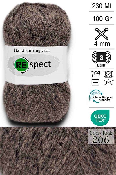 Respect 100gr-230mt Μαλακό Ακρυλικό Μαλλί- Baby Yarn- 206