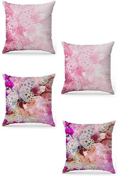stellahomes Zel Design Double Sided Digital Printing 4-Piece Throw Pillow Cover