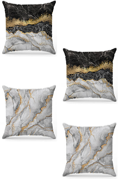 stellahomes Zel Design Double Sided Digital Printing 4-Piece Throw Pillow Cover