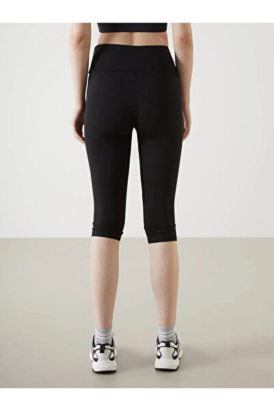 LC Waikiki XSIDE ACTIVE Siyah Beli Lastikli Kadın Spor Tayt