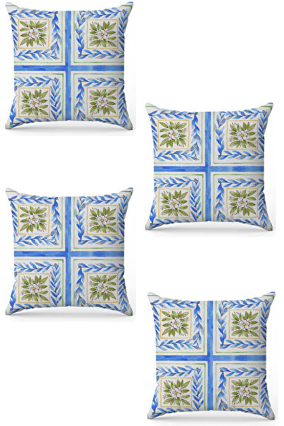 stellahomes Zel Design Double Sided Digital Printing 4-Piece Throw Pillow Cover