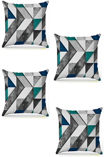 stellahomes Zel Design Double Sided Digital Printing 4-Piece Throw Pillow Cover