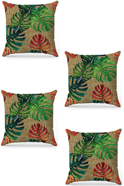 stellahomes Zel Design Double Sided Digital Printing 4-Piece Throw Pillow Cover