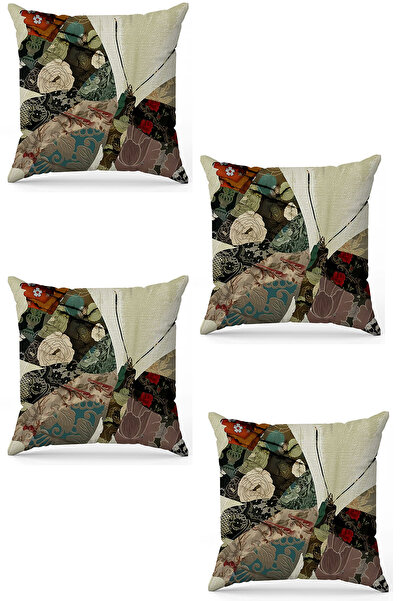 stellahomes Zel Design Double Sided Digital Printing 4-Piece Throw Pillow Cover