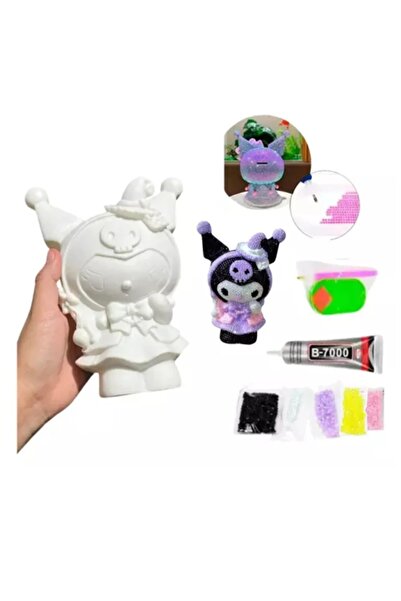 Meyra Accessories Sanrio kuromi DİY kendin yap 3D elmas mozaik yapıştırma işlemeli figür kumbara hediyelik hobi