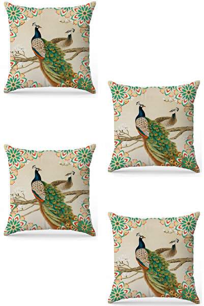 stellahomes Zel Design Double Sided Digital Printing 4-Piece Throw Pillow Cover