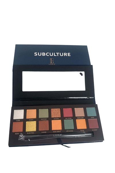 Laura Multi-color Eyeshadow Palette (12 Colors) with Brush