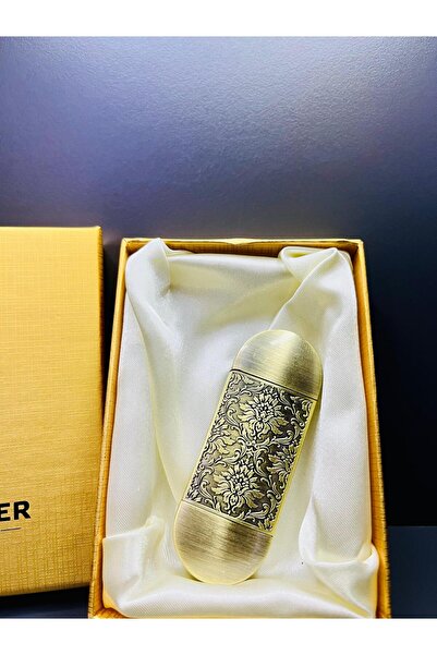 doğan hediyelik Slim Model İşlemeli Gazlı Metal Çakmak