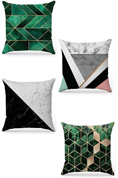 stellahomes Zel Design Double Sided Digital Printing 4-Piece Throw Pillow Cover