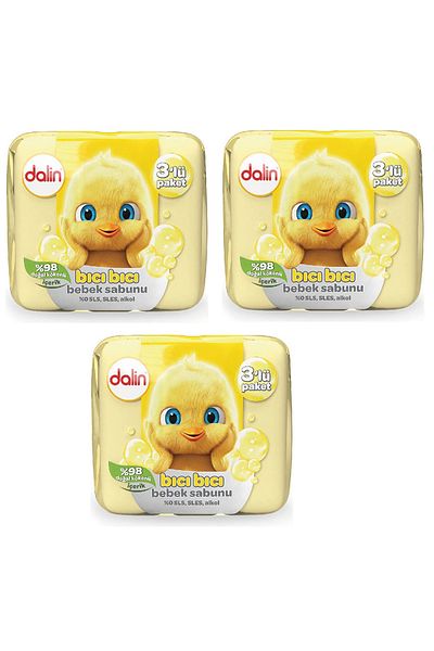 Dalin Classic Solid Baby Soap 9 X 75 Gr