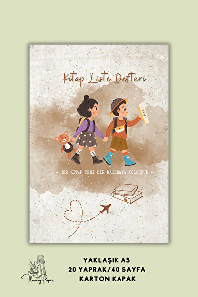 Flowery Paper Macera Çocuk Kitap Liste Defteri , Çocuklar Için Okuma Günlüğü,...