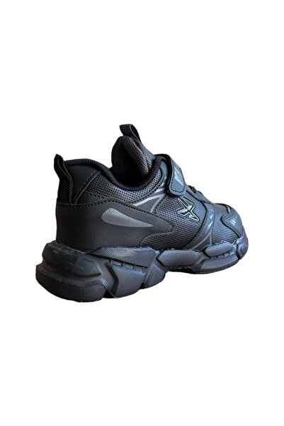 Liger Velcro Lace Kids Sports Shoes (31-35) BLACK