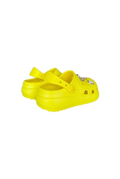 Liger Girl's High Sole Stone Sandals YELLOW