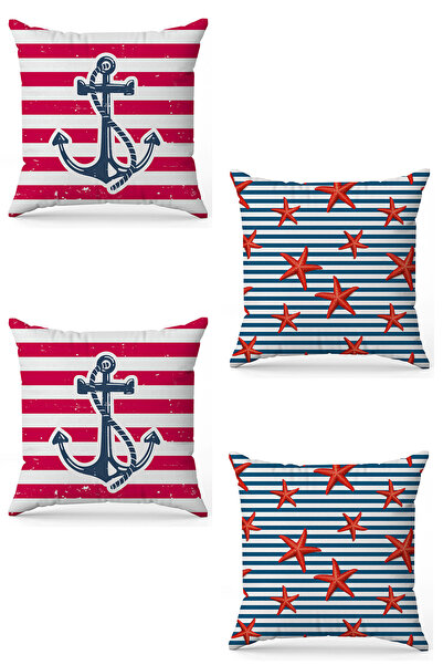 stellahomes Zel Design Double Sided Digital Printing 4-Piece Throw Pillow Cover