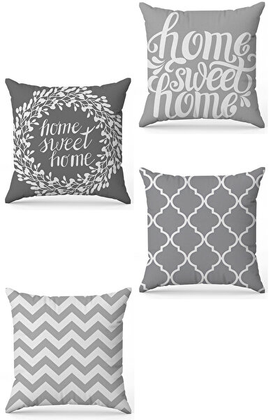 stellahomes Zel Design Double Sided Digital Printing 4-Piece Throw Pillow Cover