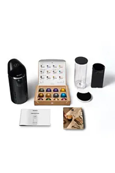 Nespresso Vertuo Plus Deluxe GCB2 Capsule Coffee Machine, Brews 5 Cup Sizes for Black Coffee, 1.8 L, Black