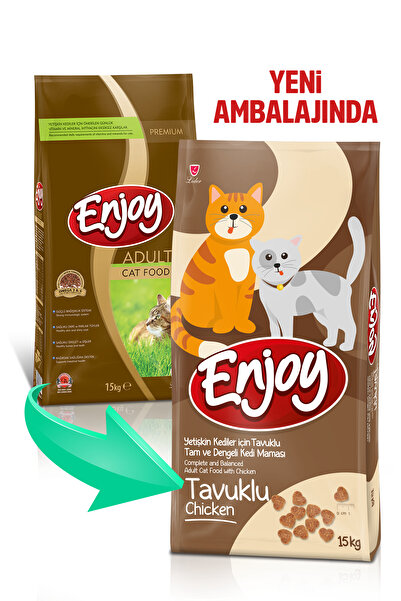 Enjoy Tavuk Etli Yetişkin Kedi Maması 15 kg