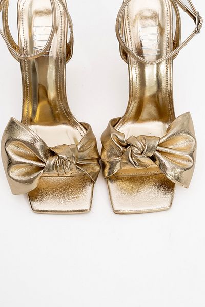 LuviShoes Gold PİLA - Pantofi cu toc pentru damă