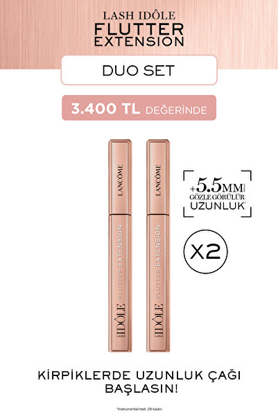 Lancome Lash Idole Flutter Extension Uzun Görünüm veren Maskara Duo Set 7829999999208