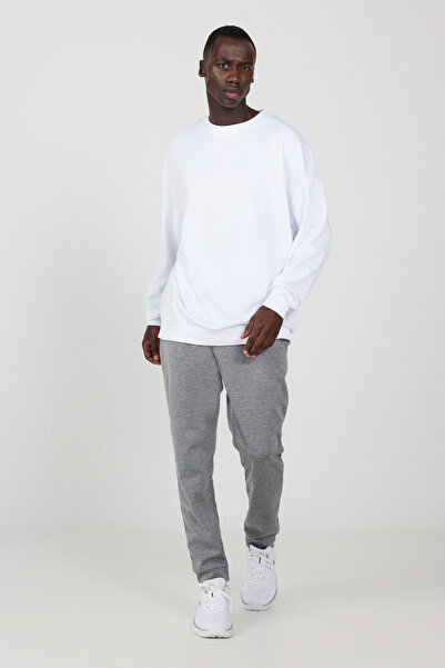 AC&Co / Altınyıldız Classics Men's Gray Comfortable Sports Sweatpants - Standard Fit, Elastic Waist and Leg