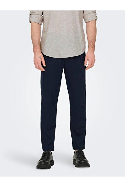 Only & Sons Onsleo crop linen mix 0048 pant
