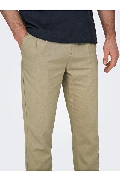 Only & Sons Onsleo crop linen mix 0048 pant