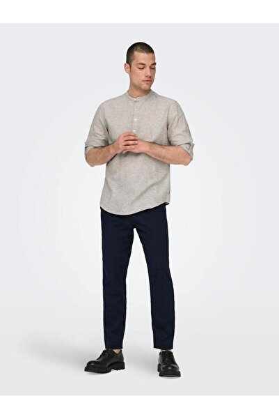 Only & Sons Onsleo crop linen mix 0048 pant