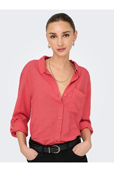 ONLY Jdycaya Linen Loose L/S Shirt Wvn Dia