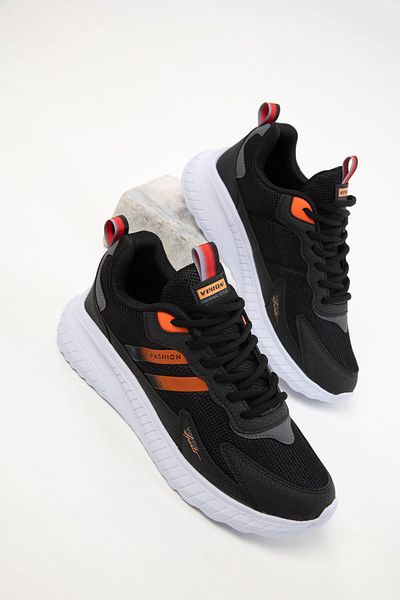 SOHO Black-Orange Unisex Sneaker 20601