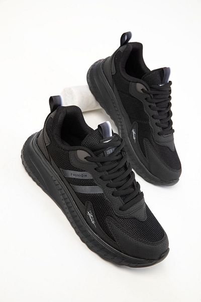 SOHO Black -Black Unisex Sneaker 20601