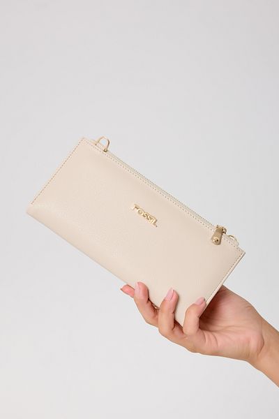 Fossil Bézs színű női kuplung kézitáska 06FS25Y12