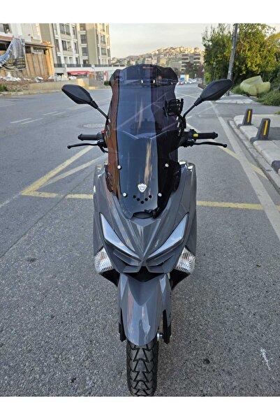 MOTOCAM Revolt Rsx4 Siperlik Ön Cam 2022-2025  Uyumlu Model 65cm Siyah Renkli...