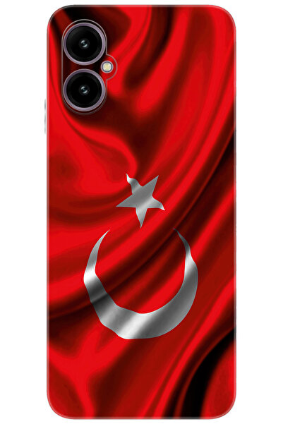 omix X5 Uyumlu Kılıf Desen Baskılı Silikon Dalgalı Türk Bayrağı STK:369 CP-Ag...