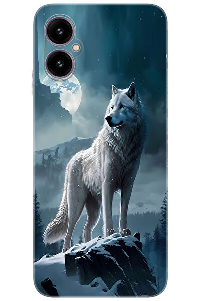 omix X5 Uyumlu Kılıf Desen Baskılı Silikon Kurt STK:683 CP-wplTSP1