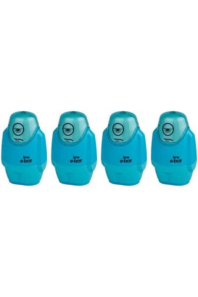 STOREMAX Sellbuystore E-Bot Erasable Pencil Sharpener Phosphor Blue Set of 4 1053513