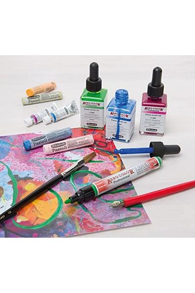 STOREMAX Ntwork Aero Color Professional Acrylic Airbrush Ink 28 ml 201 Lemon Yellow Art 1087243
