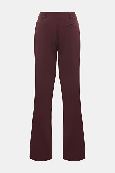 W Collection Bordo Pipe Leg High Waisted Trousers