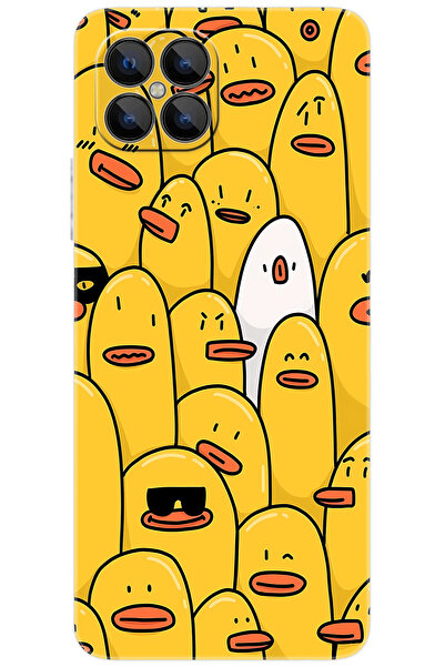 omix X600 Uyumlu Kılıf Desen Baskılı Silikon Cool Ördek STK:650 CP-DXp8nLX