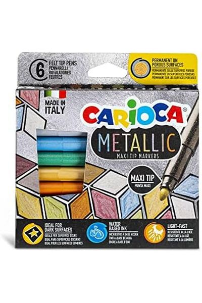 STOREMAX Ntwork Metallic Jumbo Felt Pen 6'Li Art 1087243