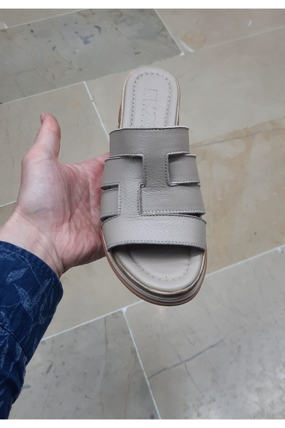 ENZO Жіночі внутрішні та зовнішні справжні шкіряні анатомічні тапочки на підборах з підкладкою