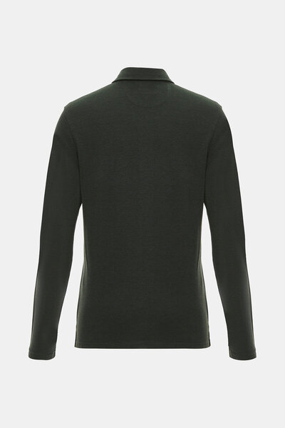 W Collection HAKİ POLO YAKA SWEATSHIRT