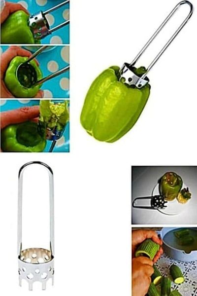 STOREMAX Lvnmblya Home Metal Stuffed Pepper Corer: Durable Stainless Steel Kitchen Tool Shop Deesin