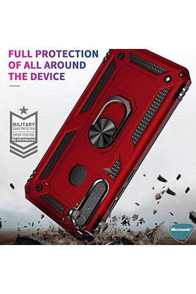 STOREMAX Cmllashop Case for Galaxy A21 Military Ring Holder Rose Gold [Case Compatible with Galaxy A21 - R