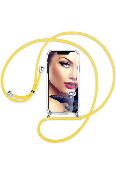 STOREMAX جراب srhtDS متوافق مع هاتف Iphone 6 / 6s مع حزام كتف للرقبة وحبل مضاد للصدمات وحماية للزوايا من السيليكون الشفاف
