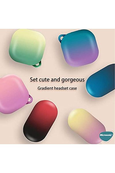 STOREMAX Buxystorem for Galaxy Buds Pro Case Gradient Rubber Lilac Pink [Case Compatible with Buds Pro - Li