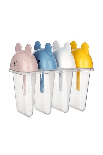 MCreative 4-Piece Easy Shaper Cute Children's Fruit Ice Cream Mold Ap-9179