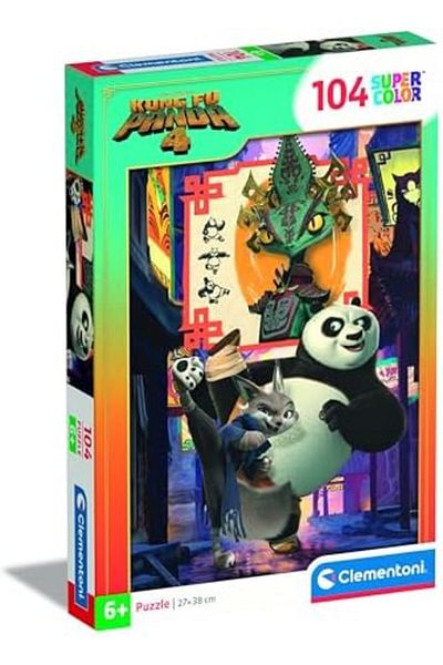CLEMENTONI Srhtds 104 Piece Jigsaw Puzzle Kung Fu Panda Desing 266450