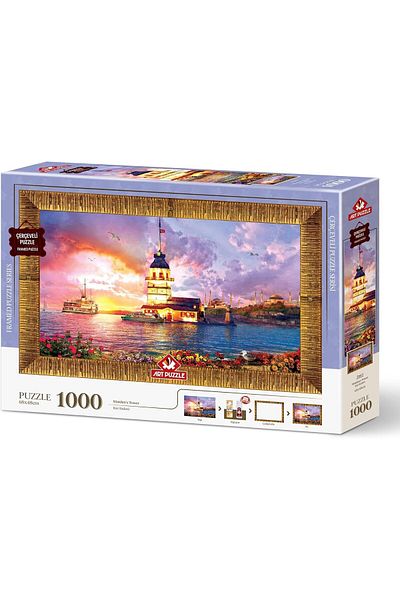 STOREMAX Bystoreby Puzzle Maiden's Tower 1000 Piece Framed Puzzle Newdesing 646268